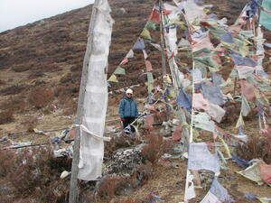 K in the Prayer Flags