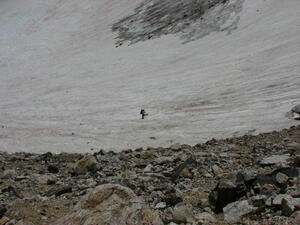 Chris on the Snow Field