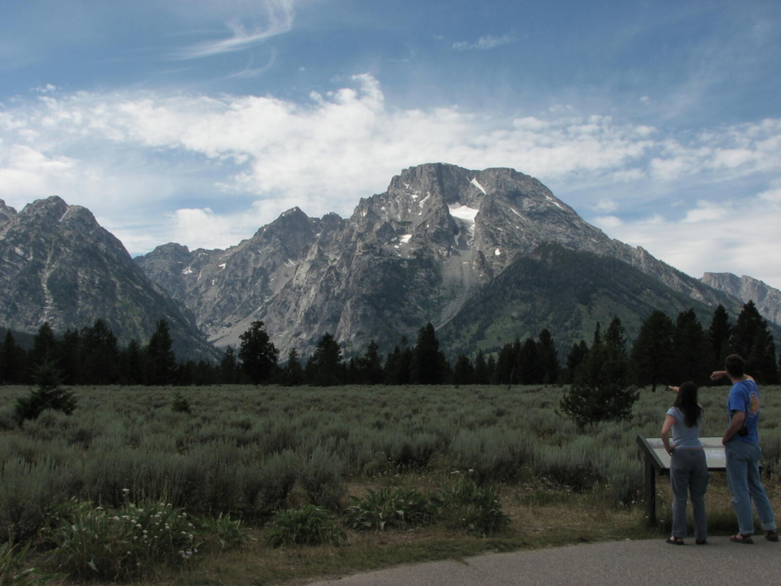 Jackie and Bryan Contemplating our Climb