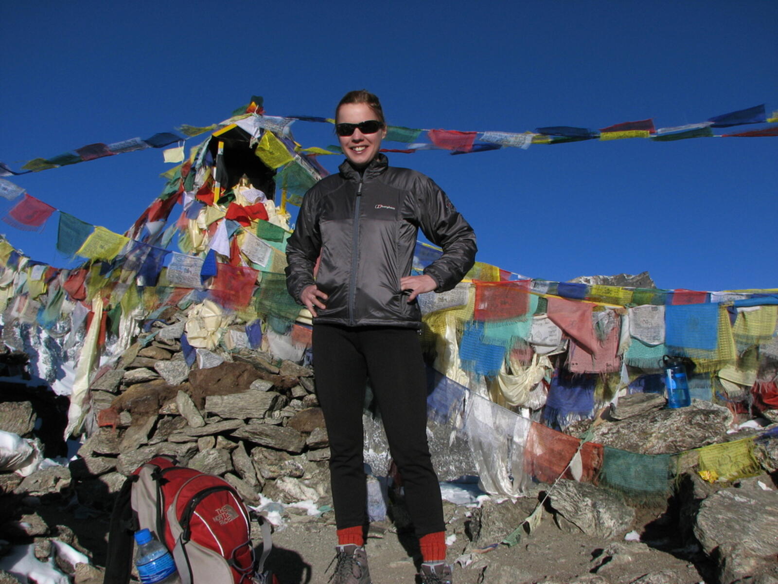 Ellen on Gokyo Ri