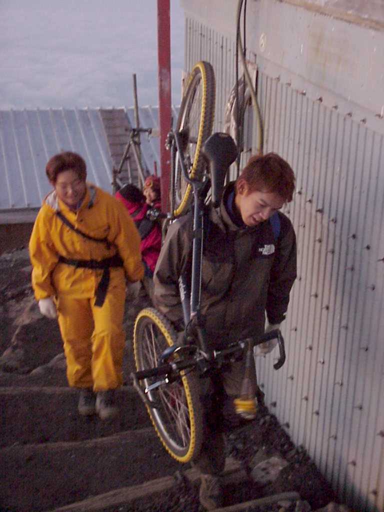 mountain bike at top